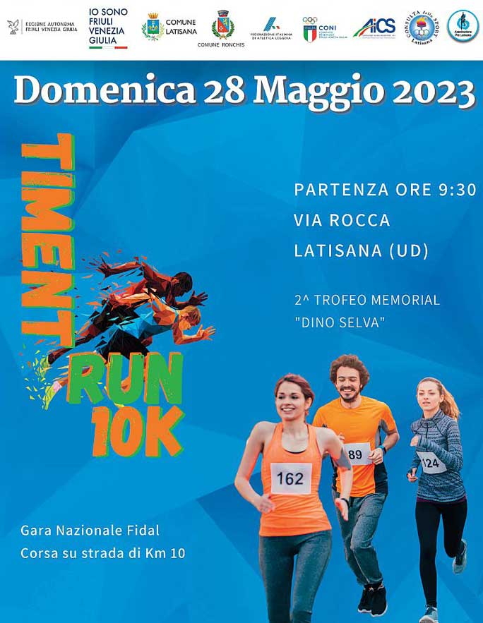 2023 timent run 10k corsa podistica su strada gara nazionale fidal