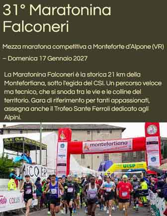 corsa podistica monteforte d'alpone maratonina falconeri