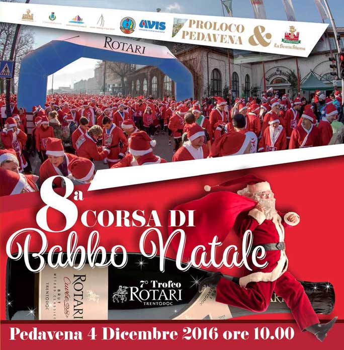 2016 BELLUNO PEDAVENA CORSA DI BABBO NATALE
