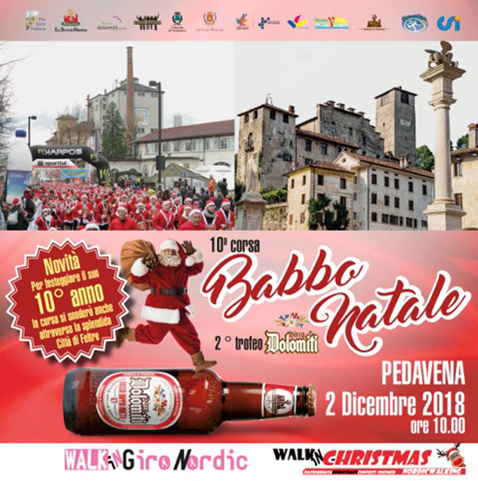 2018 BELLUNO PEDAVENA CORSA DI BABBO NATALE