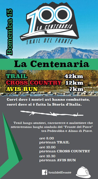 2019 corse podistiche pederobba valdobbiadene trail del fronte la centenaria