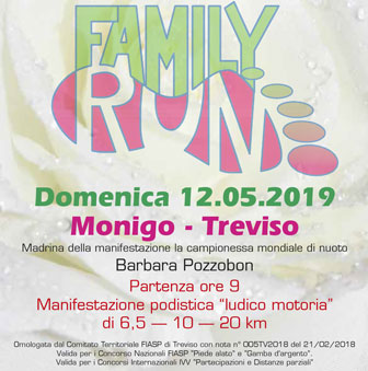 CORSE PODISTICHE MONIGO TREVISO FAMILY RUN