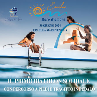 Eraclea Mare d'Amare pedalata in pedalò