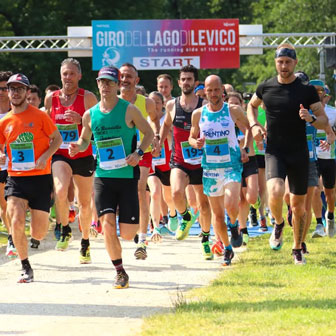 giro del lago di levico corsa podistica partenza