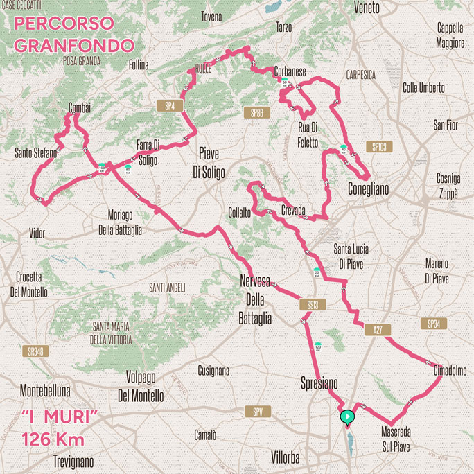 Granfondo Le Terre della Serenissima 2024 percorso agonistico