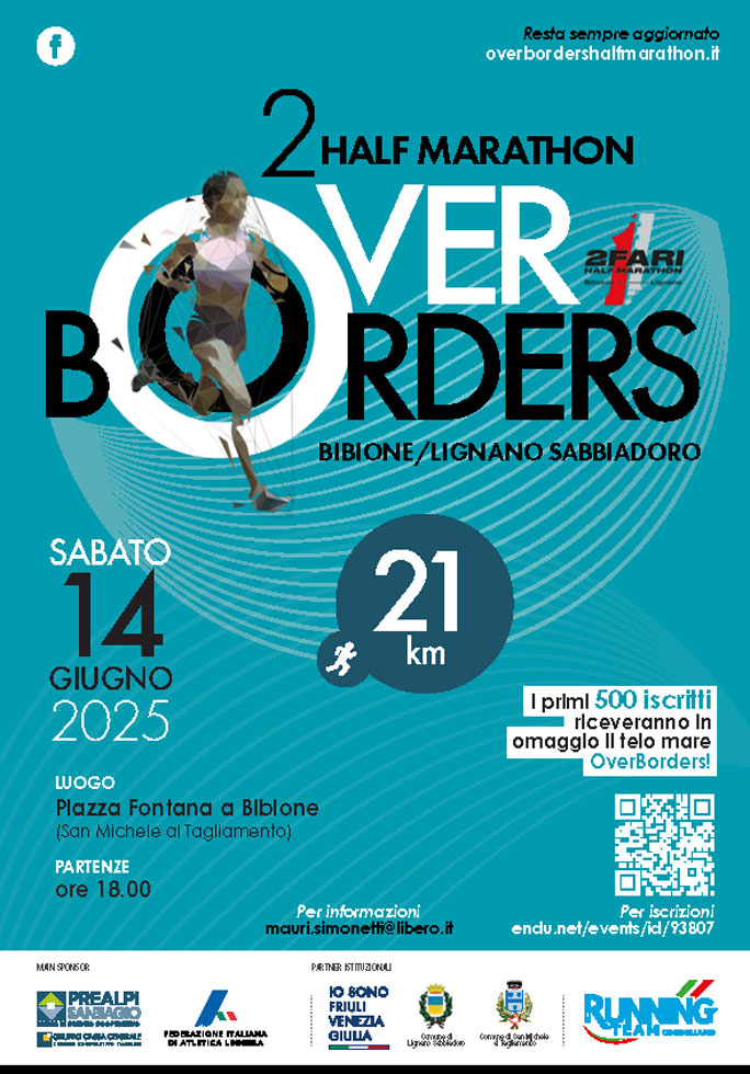2025 half marathon over borders bibine lignano sabbiadoro