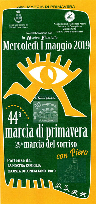 2019 CONEGLIANO MARCIA DI PRIMAVERA MARCIA DEL SORRISO partenza