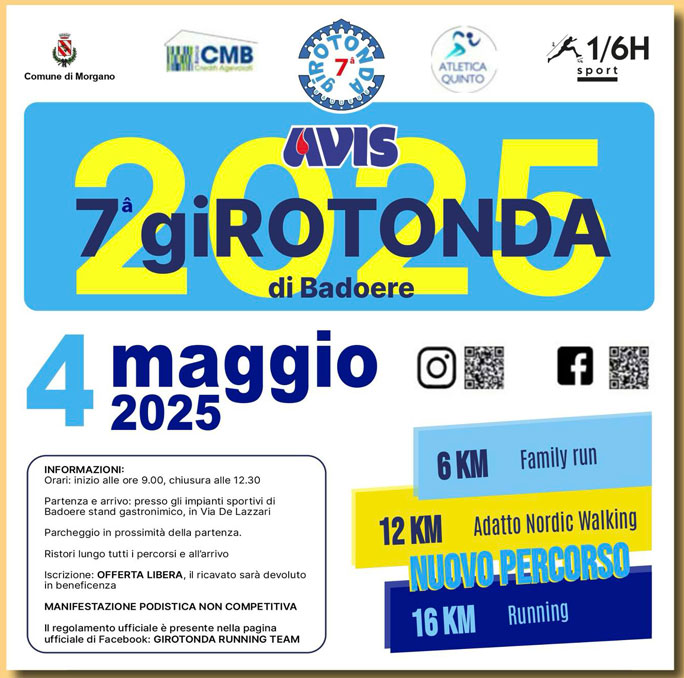 7° giROTONDA gara podistica non competitiva a Badoere