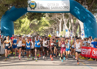 half marathon over borders mezza maratona PARTENZA