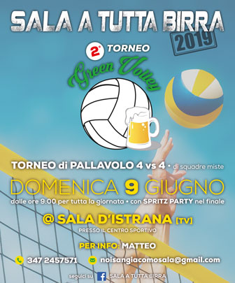 2019 pallavolo torneo green volley a sala di istrana