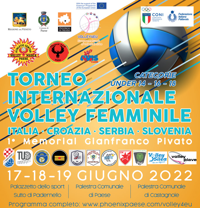 2022 paese volley 4 eu torneo internazionale di pallavolo