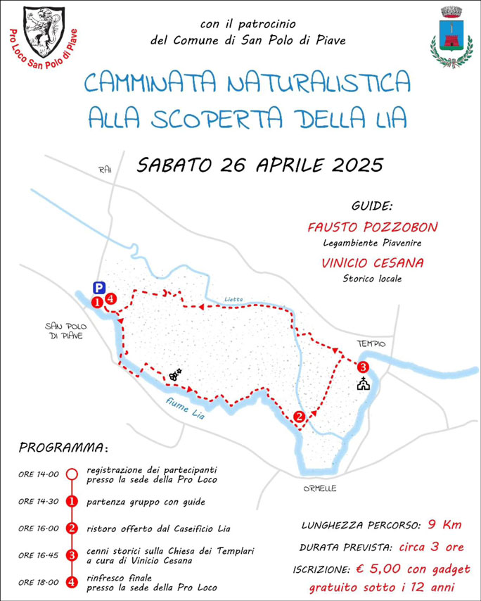 2025 SAN POLO DI PIAVE CAMMINATA NATURALISTICA SULLA LIA