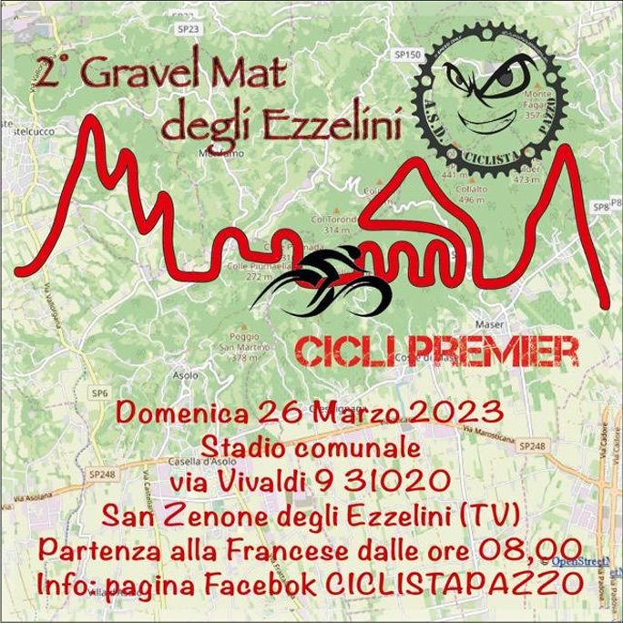 San Zenone degli Ezzelini Gravel Mat degli Ezzelini 2023 Percorso