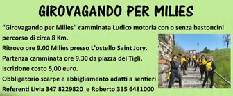 CAMMINATA GIROVAGANDO PER MILIES