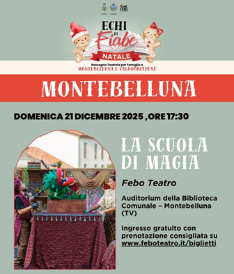 ECHI DI FIABE Natale 
spettacolo teatrale LA SCUOLA DI MAGIA 
