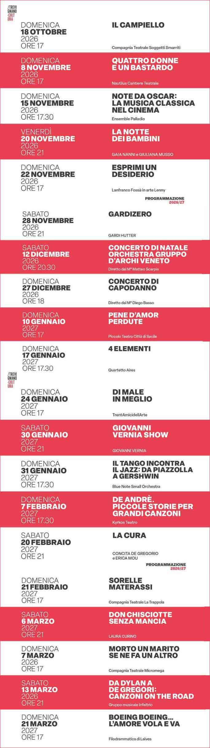 trevignano cultura rassegna spettacoli programma