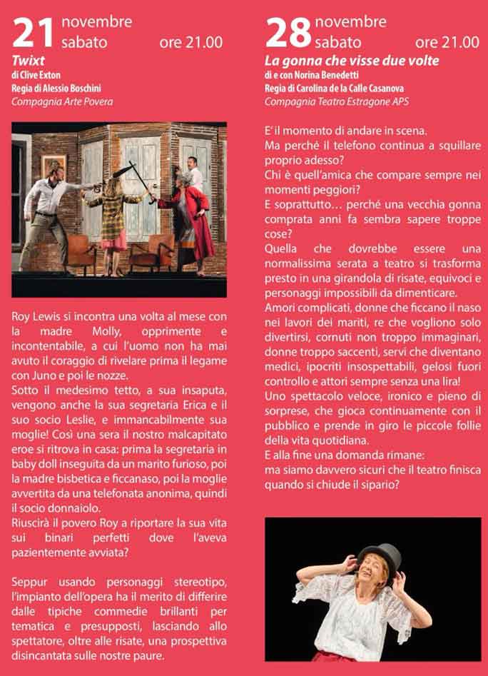 maserada sul palco rassegna di teatro maserada sul palco spettacoli novembre 21 e 28