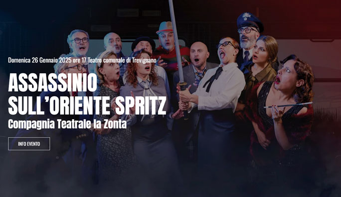 gruppo teatrale la zonta assassinio sull'oriente spritz 2024 trevignano 