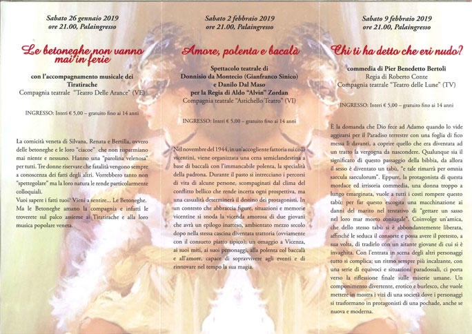 2018 GODEGA DI SANT'URBANO 18ª RASSEGNA TEATRALE programma