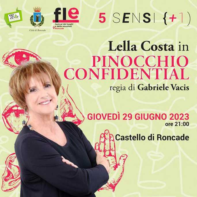 2023 lella costa spettacolo pinocchio confidential a roncade