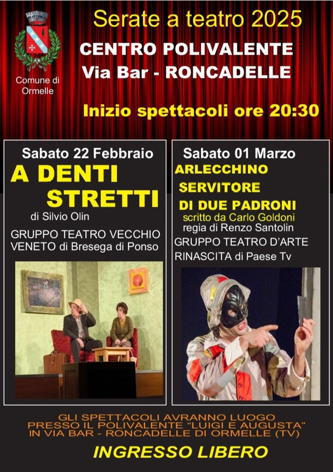 2025 ormelle serate a teatro